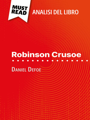 cover image of Robinson Crusoe di Daniel Defoe (Analisi del libro)